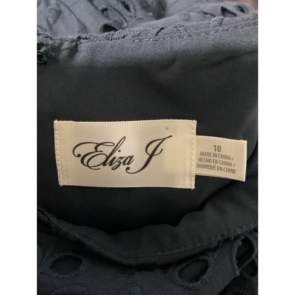 Eliza J Midnight Blue Lace Mini Dress - Picture 12 of 13